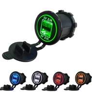 USB connector 12V to 5V 12-24V USB charger motorcycle dual U