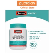 Swisse Ultiboost Odourless High Strength Wild Fish Oil 1500Mg 200 Caps