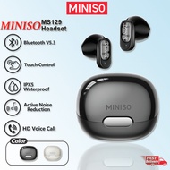 MINISO MS129 TWS Earbuds Bluetooth 5.3 Touch Control 24H Battery Waterproof Stereo Bass Wireless Hea