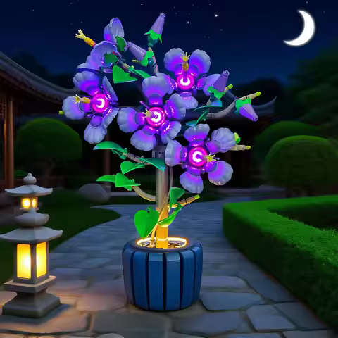 LYBMTWF LED Lighting Kit Compatible with Lego 10372 Hibiscus Flower Model (NOT Include Model Bricks)