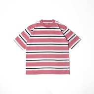 JB - Stripe T-Shirt Pink Horison - Men's Oversized Striped T-Shirt