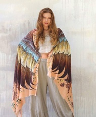 藏紅花翅膀披肩