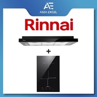 RINNAI RH-S329-PBR 90CM SLIMLINE HOOD + RINNAI RB-3012H-CB 2 ZONE INDUCTION HOB