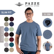 Pazze Men Slim Fit Plain T-shirt (Lycra) Multi solid colour  - TS4148