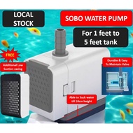 Sobo water pump. Durable water pump for fish tank. Available for 1 to 5ft tank.