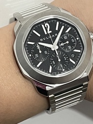 全套齊極美品有保用 BVLGARI OCTO ROMA CHRONOGRAPH  FULLSET