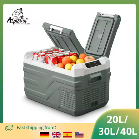 Alpicool NLS 20L 30L 40L Car Refrigerator Mini Fridge Freezer 12V Portable Compressor Cooler 12/24V
