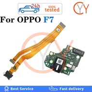 Charging Flex + MIC Board For OPPO F7 Charging Ribbon Flex USB MIC Board mic Handphone Jack Micropho