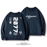 Cyberpunk 2077 University T Game Merchandise Men Women Round Neck Top Autumn Winter Loose Casual Str