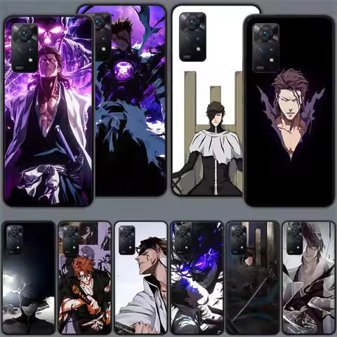 Bleach Aizen Sousuke Phone Case For Redmi Note 13 14 15 Pro Plus 12 13C 12C 15C 9 10 10C 9T 9C 9A TP