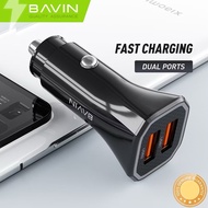 BAVIN PC897 Car Charger Dual USB Port Fast Charging For Various Mobile Phone Quick Charger Adapter