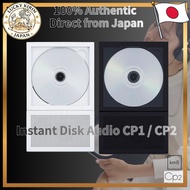 [km5] CD Player Portable [Instant Disk Audio CP2] Wall-Mount Bluetooth Lightweight (White/Black)