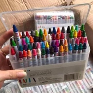 CRAYON 64 Color Box Set Plastic Box