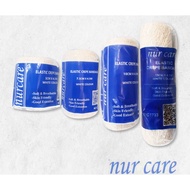 [1 ROLL] NUR CARE ELASTIC CREPE BANDAGE WHITE COLOUR WITH PIN [READY STOCK]