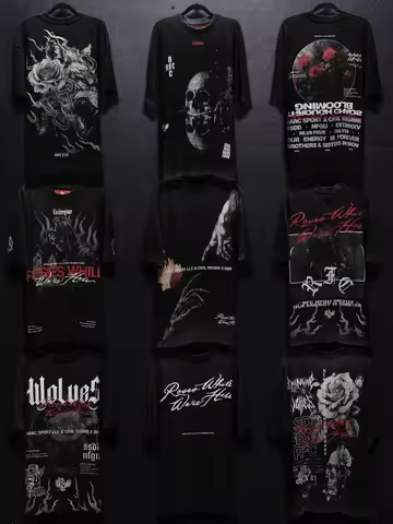 NEW DROP 3 - ROSES WHILE WE'RE HERE Men T-shirt US SIZE Fitness Sport Loose Casual Shirts Oversized 