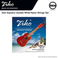 Ziko Ukulele Strings Set White Nylon for 21 inches Soprano Ukulele DS-21