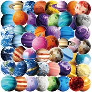 ❀ Space Planets Series 02 PET Clear Stickers ❀ 54Pcs/Set DIY Fashion Waterproof Rewards Stickers