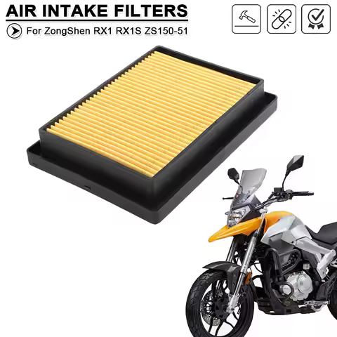 For ZongShen RX1 RX1S ZS150-51 ZS150-51A ZS200-51 ZS200-51B Motorcycle Air Intake Purification Filte