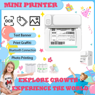 เครื่องปริ้นพกพา เครื่องปริ้นไร้หมึก Printer Mini Bluetooth เครื่องพิมพ์บลูทูธแบบพกพา เครื่องปริ้นคว