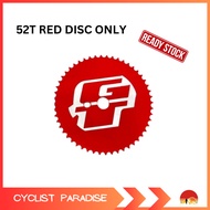 Crank GT 52T and 44T fluorescent COLOR Lajak CP