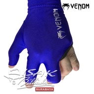 ASLI Venom Pool Glove - Anti Slip Blue - Sarung Tangan Biliar Billiard