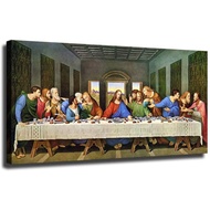 Phong cách bữa ăn tối cuối cùng Jesus ngoài trời không thấm nước Tranh vải bố trang trí nội thất tra