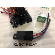 RL-SC+RELAY ORIGINAL RGL 5PIN RELAY 12V 40AMP + SOCKET FOR USE ON:  UNIVERSAL VEHICLE