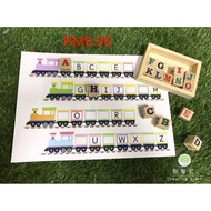 Busy Bag Alphabet leaning woonden abc