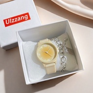 [Hot Sale] Rock Sugar Yellow Milk Huhu Girls Middle School Students Party Watch Japanese Simple ins 