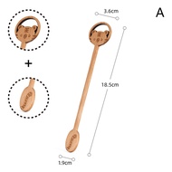 ช้อนไม้ Fanghui ช้อนชาขนมเครื่องกวนกาแฟอุปกรณ์ที่ใช้ในครัวการ์ตูนเด็ก