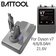 ✹☈♂ Battool 21.6V 6000mAh Li-lon Battery For Dyson V7 FLUFFY V7 Animal V7 Pro 225403 229687 Vacuum Cleaner Chargeable Tools Battery