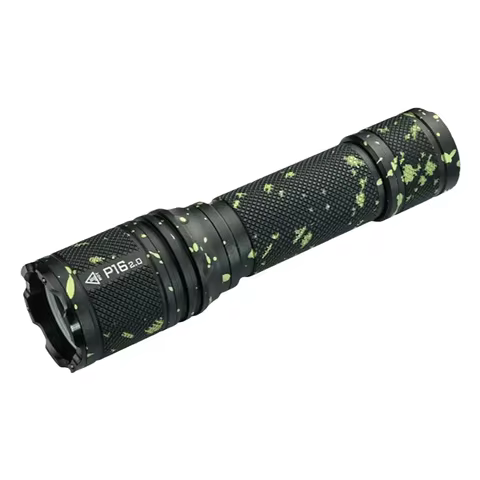 ACEBEAM Tactical Flashlight P16 2.0 Rechargeable Powerful LED Torch Self Defense Strobe Mode Wide Vo