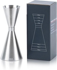 Lexenic oz/ml Dual Markings Jigger for Bartending 304 Stainless Steel Heavy Duty Double Cocktail Jig