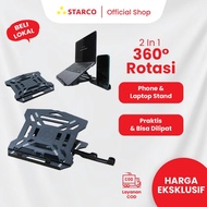 Starco 2 in 1 Foldable Laptop Stand Holder hp Laptop Table Standtablet