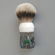 Dscosmetic high mountain silvertip badger hair shaving brush with resin handle for man wet shaving