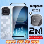 For iQOO 15R 5G 2IN1 Full Screen Protector Tempered Glass For vivo iQOO 15 R iQOO15R iqoo 15 R 15R i