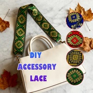 7cm Wide Batik Pattern Lace Edging for Asian-inspired Craft Projects Guipure Lace Trim