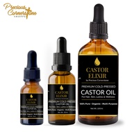 Castor Elixir 100% Pure Cold-Pressed Castor Oil (Hair, Lashes, Brows, Skin) Hexane-Free
