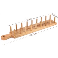 Vintage First Grade Acacia Wood Taco Holder Rack Tray Stand Up Holds 8 Soft or Hard Shell Tacos Also