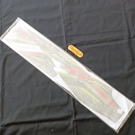 Sticker Striping Stiker List Body Bodi Honda Supra XX 2003 Silver Ungu Original Laminasi 3M