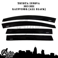 Toyota Innova 2015-2021 Rain Guard Window Visor (All Black)