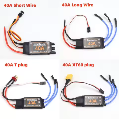 Brushless 40A ESC Speed Controler 2-4S With 5V 3A UBEC RC FPV Quadcopter RC Airplanes Helicopter F45
