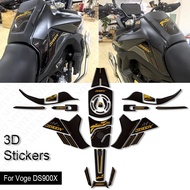 For VOGE 900DSX DS900X 900 DSX 900dsx Motorcycle Resin Sticker Tank Pad Protection Sticker Waterproo