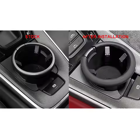 Black Center Console Cup Holder Insert for Porsche 992 911 C4S Turbo GT3RS Part Number 992858192B5Q0