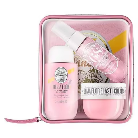 Sol De Janeiro Beija Flor 3-Piece Body Care Gift Set - Elasti-Cream, Body Wash & Cheirosa 68 Mist wi