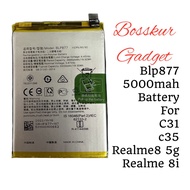 Compatible For REALME C30 / C31 / C33 / C35 / REALME 8i BATTERY BATERI blp877 blp-877 C30 C35 8i 8 5