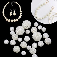 10pcs 10mm 12mm 14mm Acrylic Beads Yangmei Beads Circular Loose Beads Suitable for Jewelry Making DI