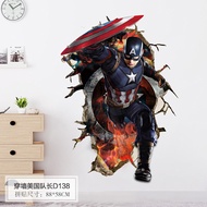 Marvel Avengers 4 Movie Poster 3D Stereo San at Iron Man Spider-Man Wallpaper Wall Sticker Dorm Bedr
