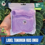 Label Tag Tanda Tulis Nama Tanggal Tanaman Hias Bibit Bunga Pot NKT - Ungu