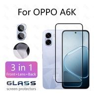 3 In 1 OPPO A6K HD Tempered Glass Screen Protector For OPPO Reno 15 14 15F 14F A6x A6s A6k A6t Pro 4